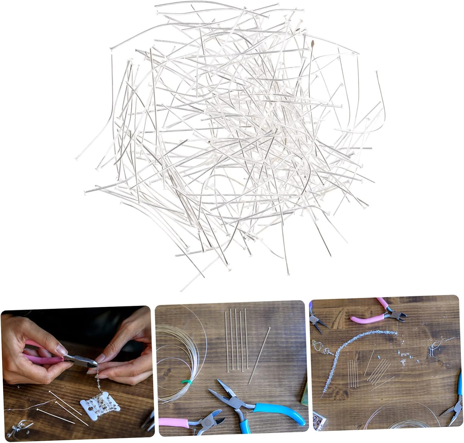 1200pcs Bead Metal Flat for Jewelry Making for Earring and Necklace Craft Projects Non-Tarnish Quality
