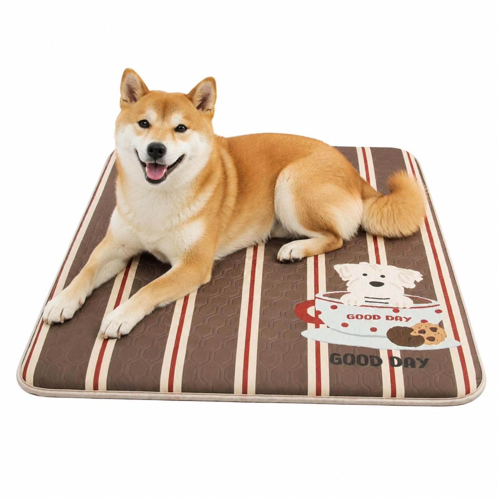 Tapis pour chat antidérapant marron taille M facile à laver