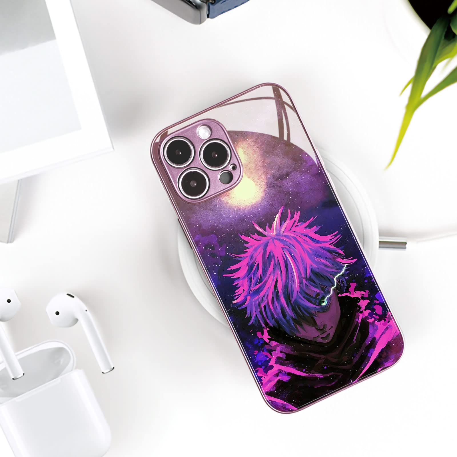 Akatxezy Satoru JJK Anime Character Fans Pink Phone Case - Manga