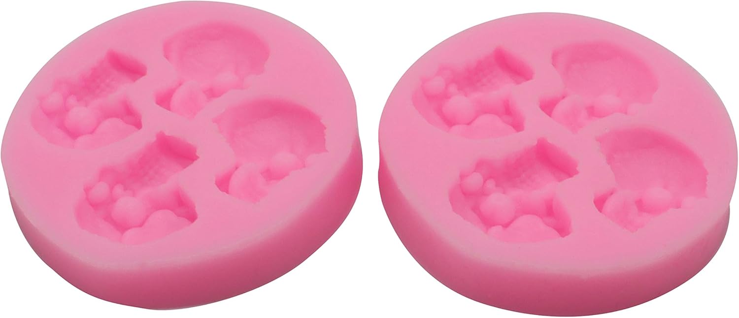 2 Pcs 3D Skull Silicone Mould,Chocolate Candy Molds, Halloween Skulls Silicone, Fondant Mold For Cupcake Decorating Topper Decoration Sugarcraft Icing Biscuit Decor Wedding Party Supplies - Image 2