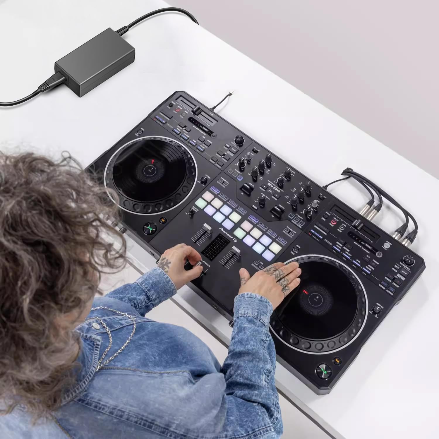 TAIFU 12V Adaptador de Corriente para Pioneer DJ Serato DDJ-1000 DDJ-800 XDJ-700 DDJ-SR2, Humax freesat HDR-1100S HDR-2000T Box Fuente de alimentación Sony PlayStation VR PS4 PSVR PSVR2 Cargador