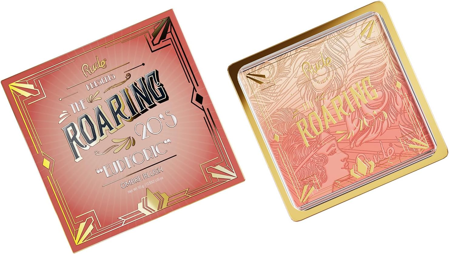 Rude Cosmetics The Roaring 20s Ombre Blush – Euphoric Blush Women 0.352 oz