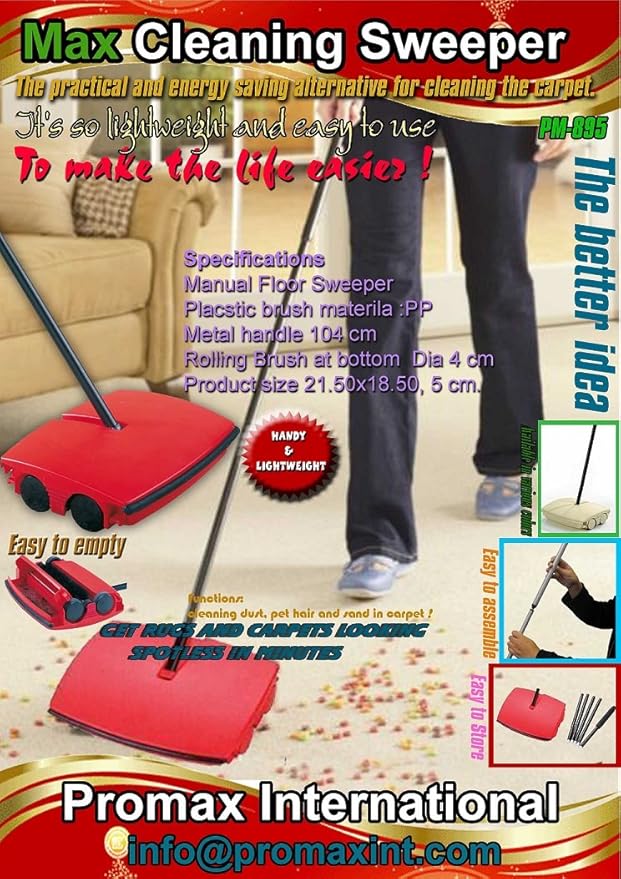 As Seen On TV Milex Cordless Heavy Duty Hotel Sweeper
