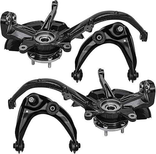 Miniatura 27 de Detroit Axle - Kit de brazos de control frontal RWD para Chrysler 300 Dodge Challenger Charger Magnum, 2 brazos de control superiores 2 rótulas