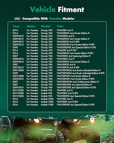 Miniatura 2 de SCITOO Conjunto de eje de transmisión de eje CV 2007-2014 para Yamaha Grizzly 550 700 Kodiak 700 trasero izquierdo derecho 28P-2518E-10-00