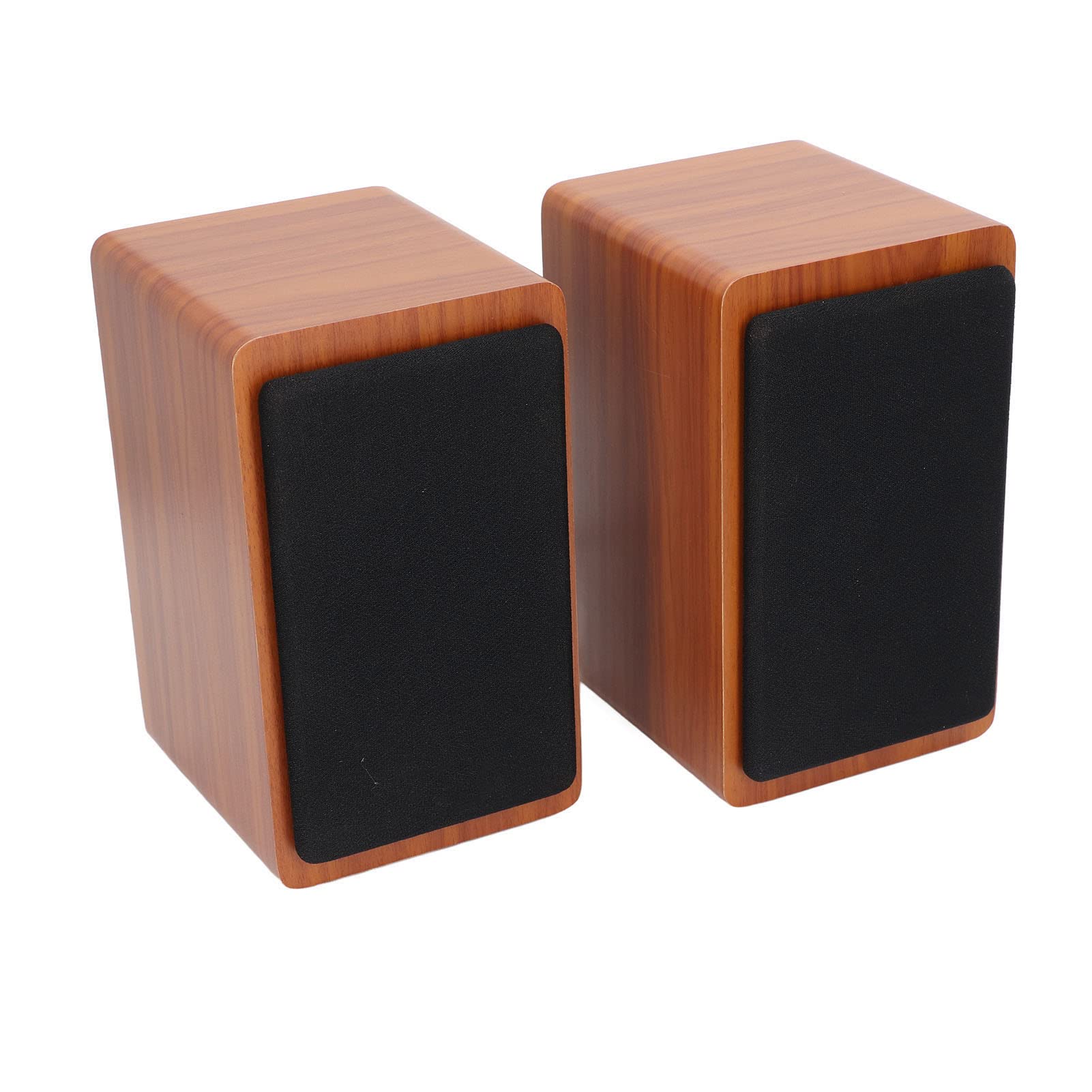 Subwoofer da scrivania, robusto cavo USB, altoparlante Bluetooth per computer portatile domestico, materiale in legno (noce)