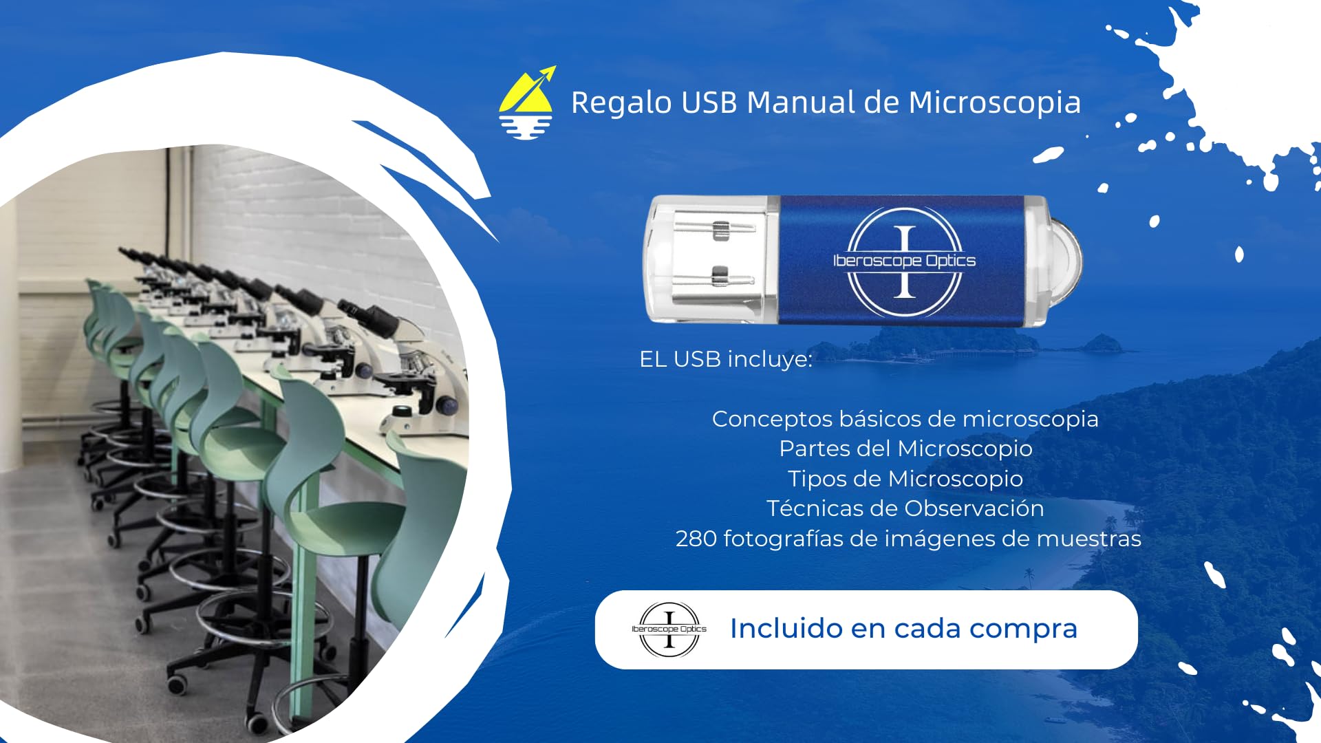 35 Muestras Preparadas para Microscopio en Español: Explora el Mundo Microscópico con Plantas, Animales e Insectos. Ideal para Estudiantes y Adultos.