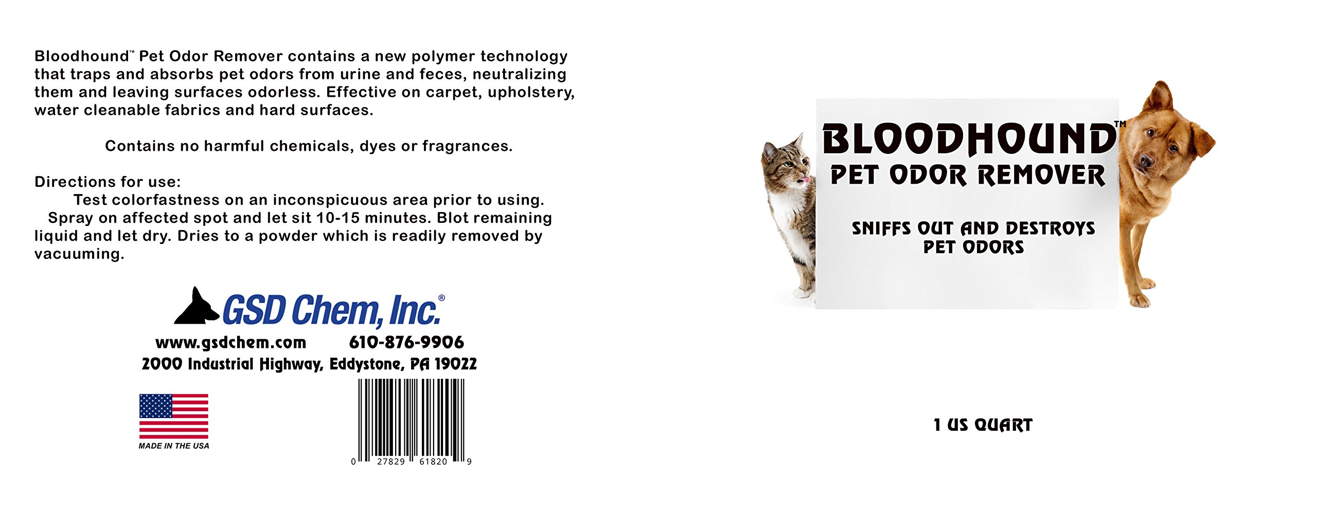 Bloodhound Pet Odor Remover (1 quart)