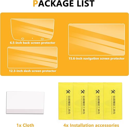 Miniatura 9 de Protector de pantalla de vidrio templado compatible con Rivian R1T R1S 2022, 2023, 2024, 2025, accesorios interiores para salpicadero, pantalla