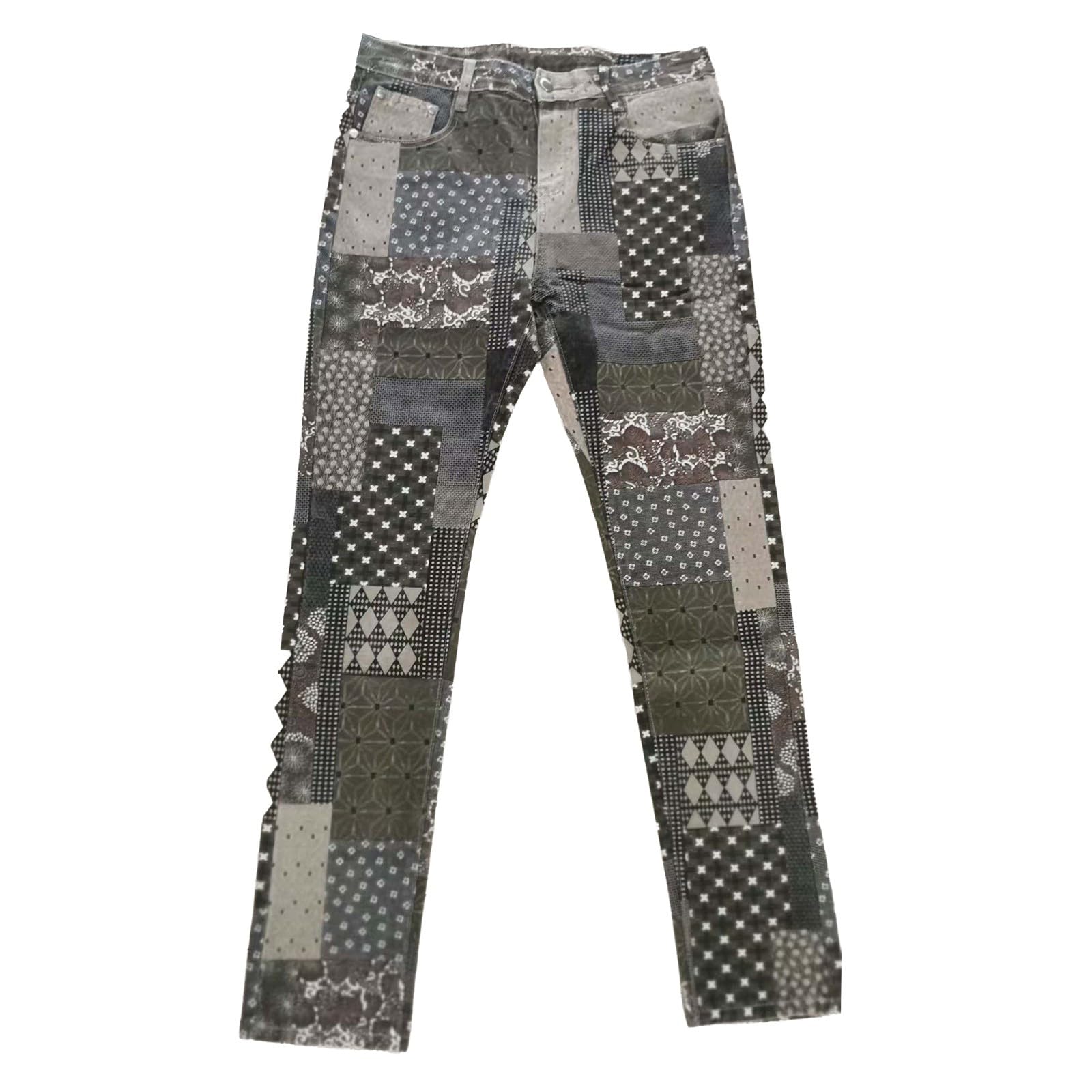 Jean elastique homme style patchwork idéal pour vos sorties urbaines