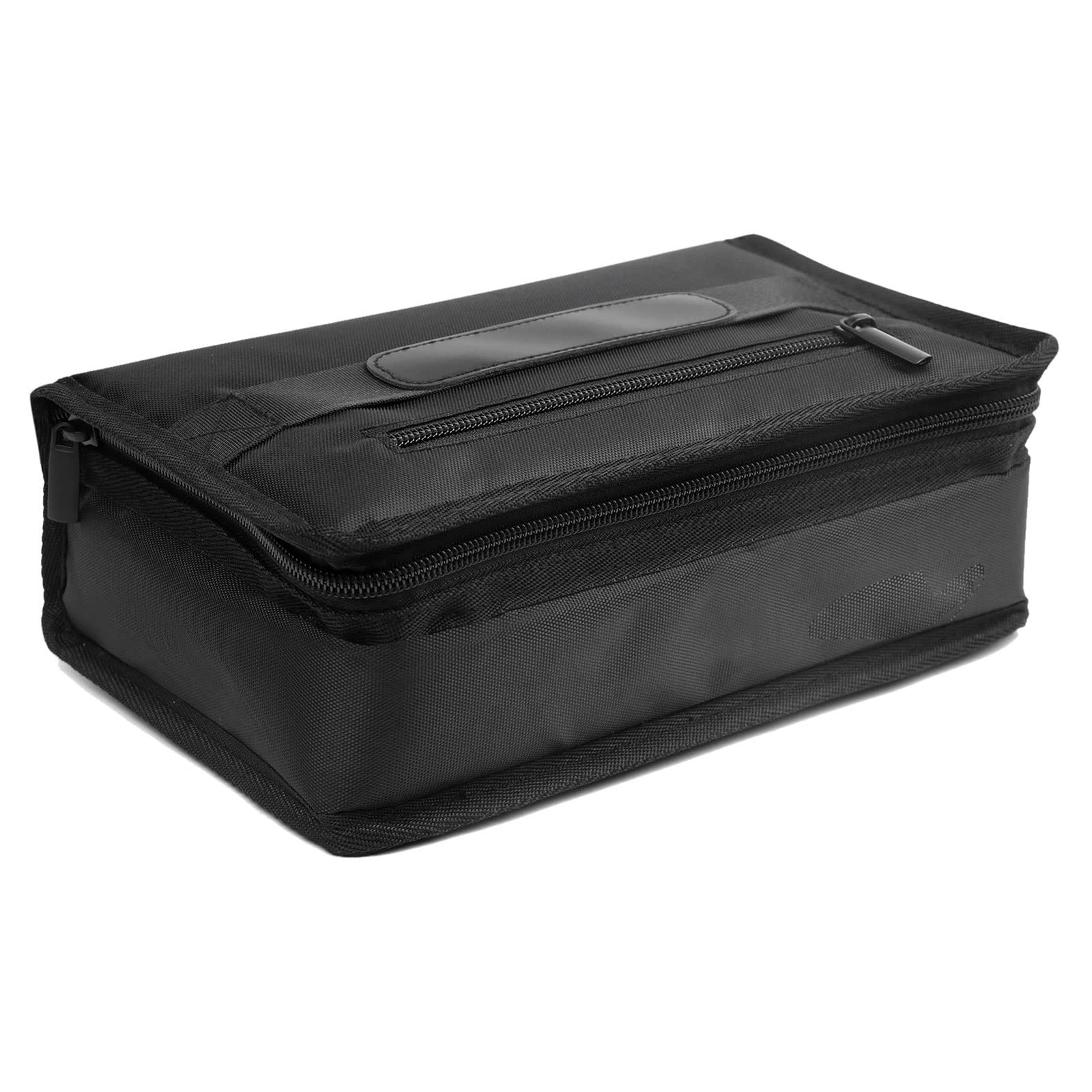 Lunchbox Fashion Przenośna kwadratowa izolowana płócienna torba na lunch (kolor: Schwarz) (Schwarz)