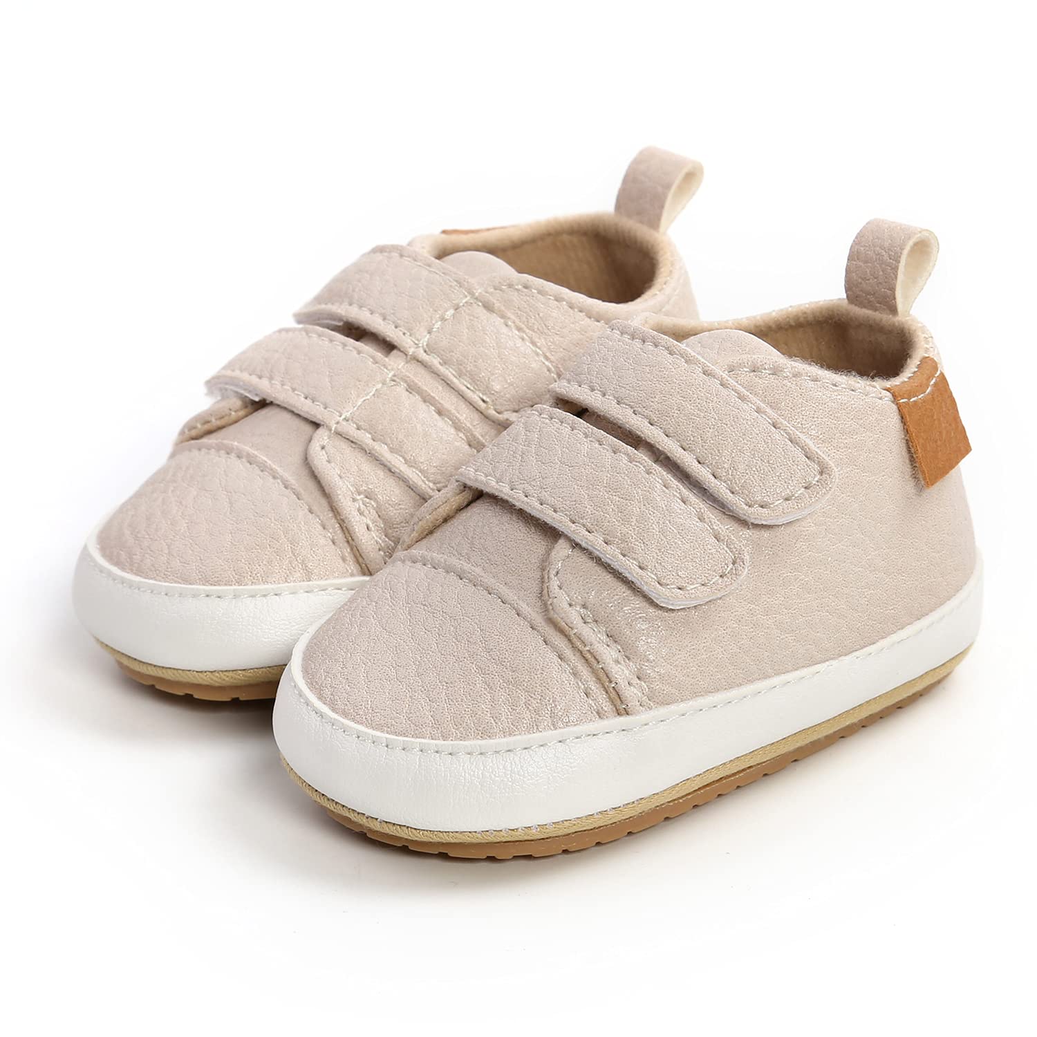 RVROVIC Baby Boys Girls Sneakers Anti-Slip Oxford Loafer Flats Infant Toddler PU Leather Soft Sole Baby Shoes - 5