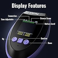 Vista 2 de Tera Escáner de Código de Barras Inalámbrico con Pantalla: Versión Pro 1D 2D QR con Teclado de Configuración, Cuna de Carga, Funciona con Bluetooth