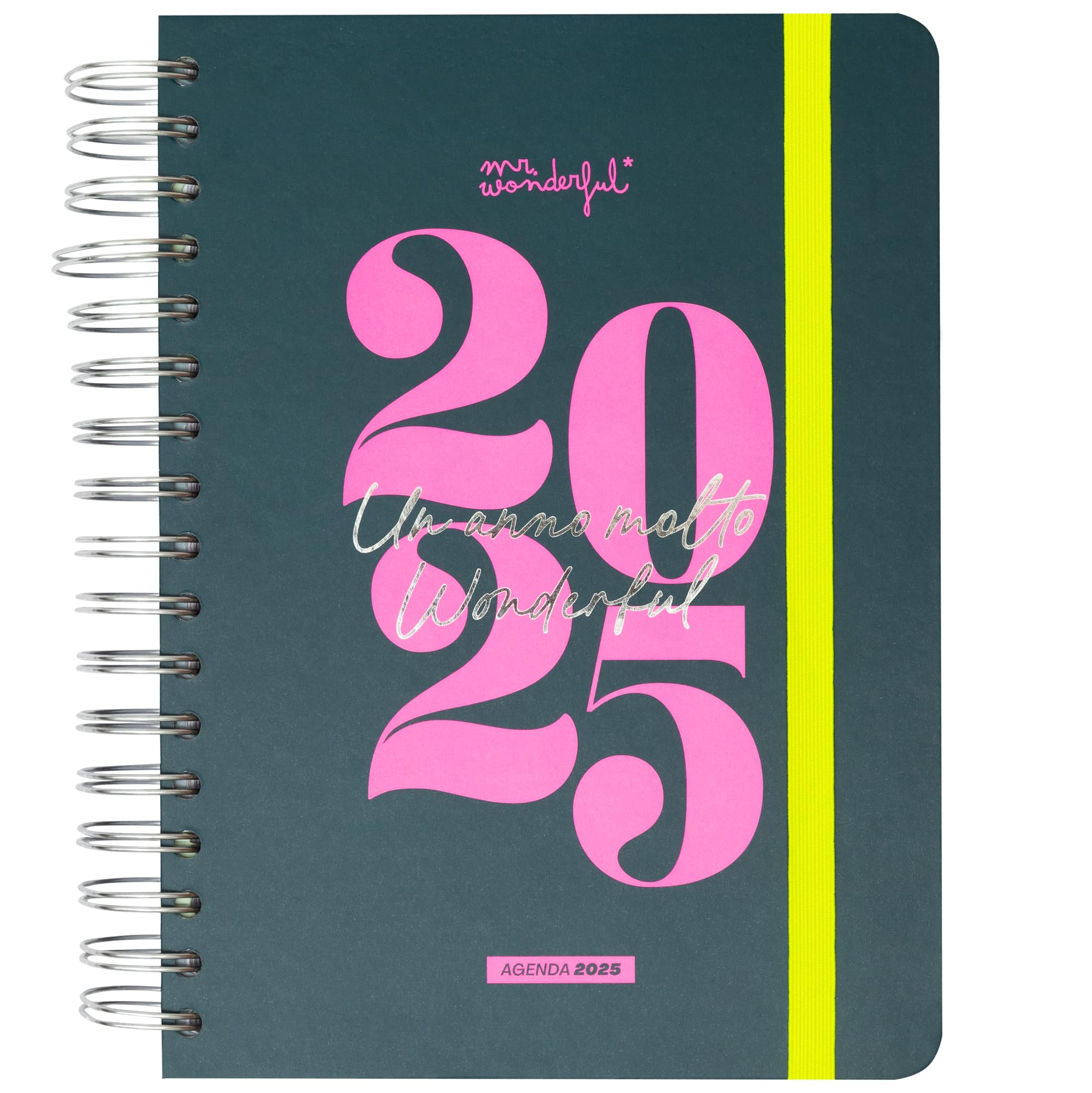 Mr. WonderfulOffice 2025 Daily Diary – A Very Wonderful Year – Includes 8 Sheets of Stickers and Sticky Notes with Different Shapes