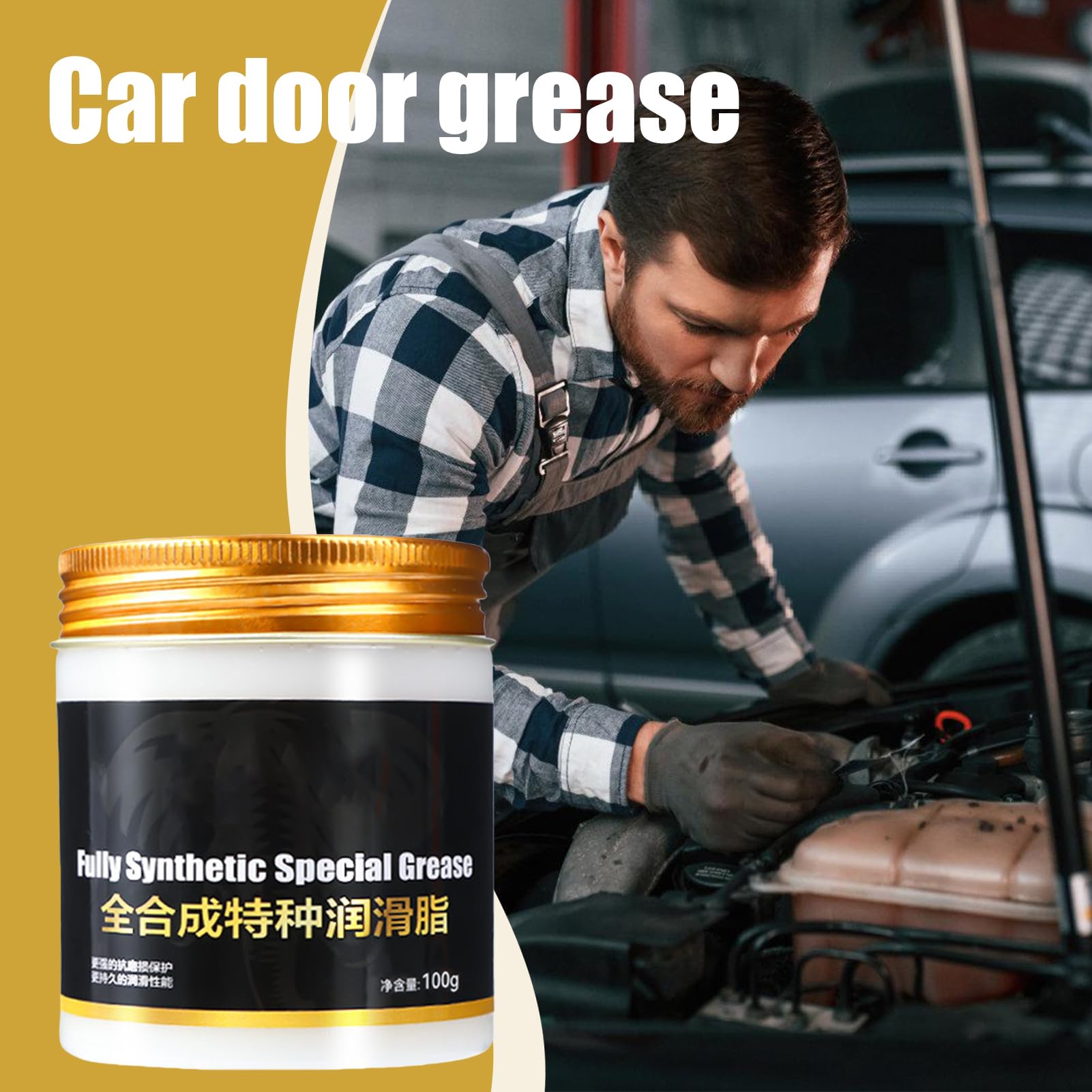 Lubrificante per Porte del Garage Grasso per Guide Resistenza alle Alte Temperature
