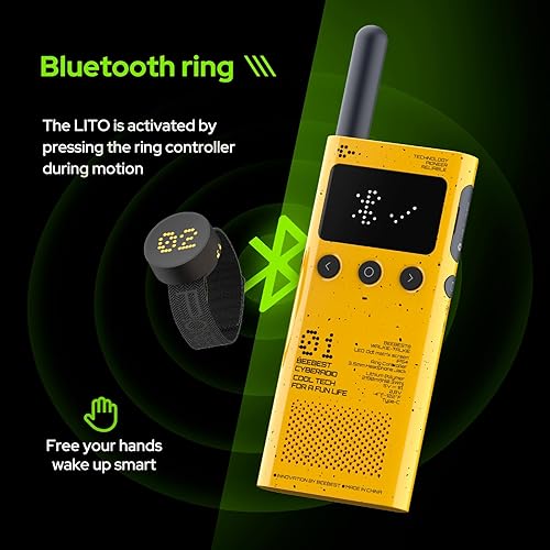 Miniatura 3 de BEEBEST Walkie Talkies para adultos de largo alcance, radios recargables de 2 vías, walkie-talkies portátiles, Walky Talky portátil para deportes al