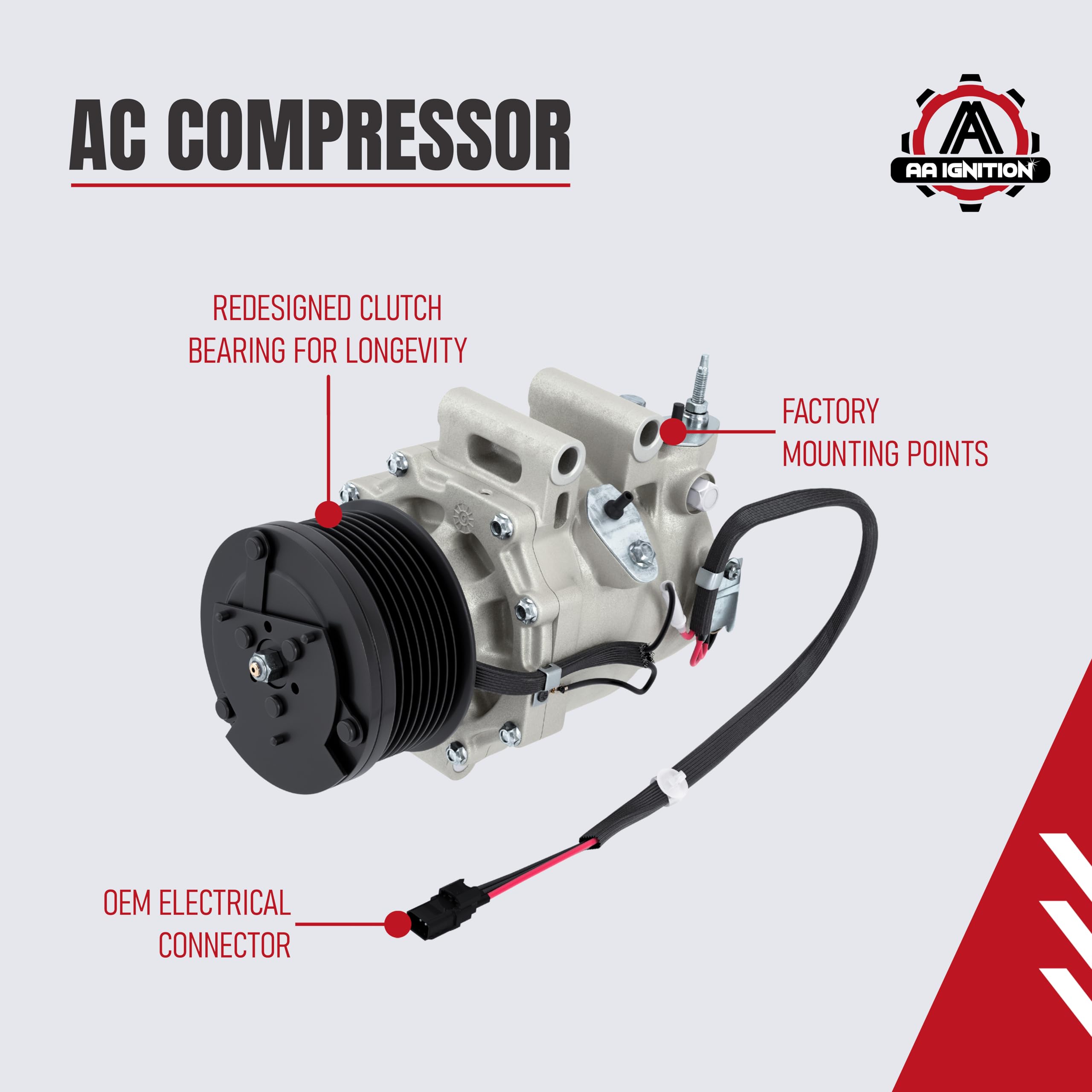 Amazon.com: AC Compressor - A/C Compressor Compatible with Honda