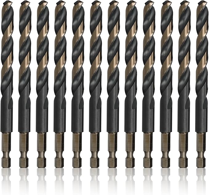 1/4" Quick Change Hex Shank High Speed Steel Drill Bit,