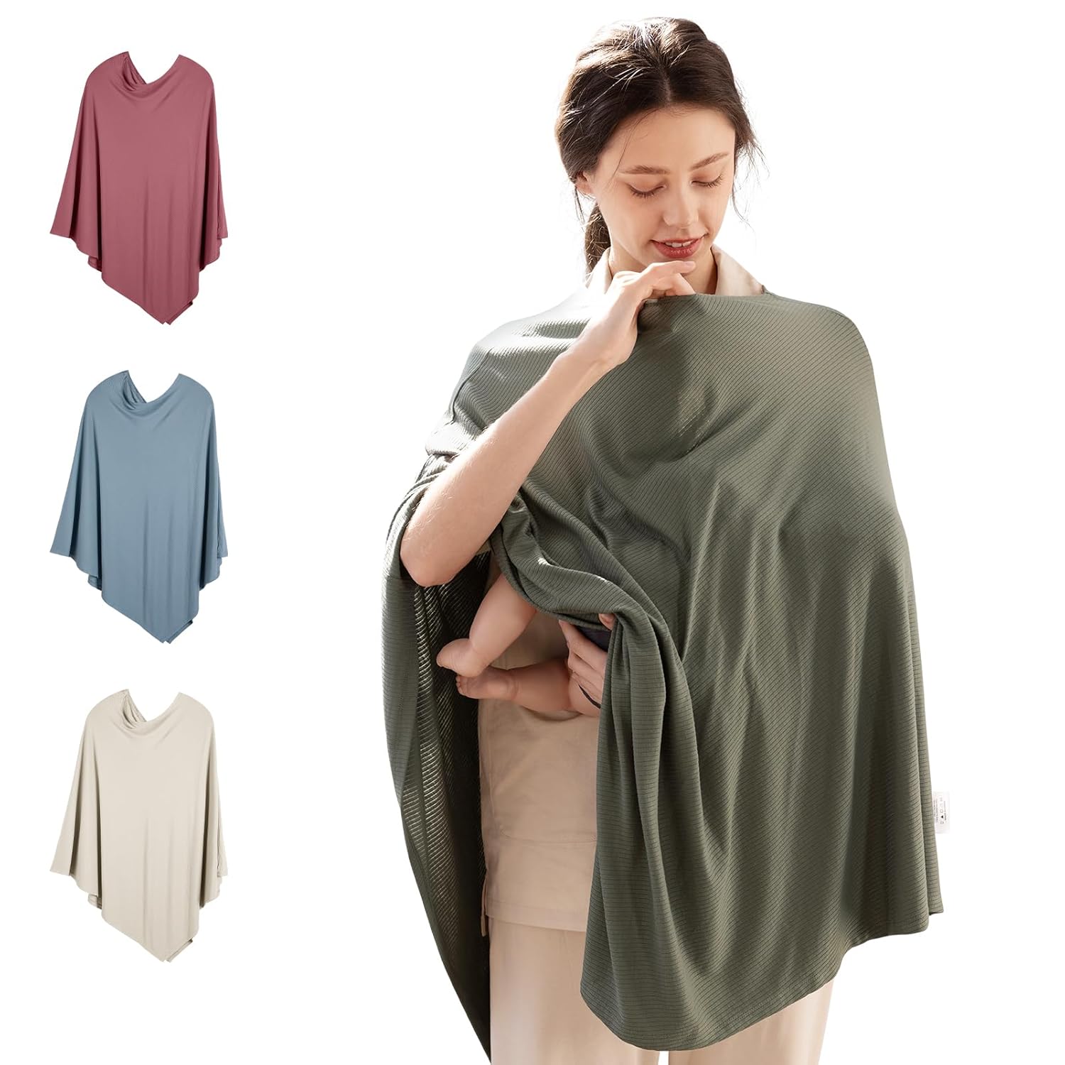 Rayon Made from Bamboo Nursing Cover for Baby Breastfeeding,...