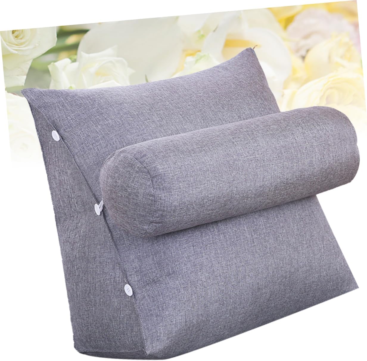 Ergonomic Bed Triangle Pillow Lumbar Support for Office/car/Home Reading Pillow Neck Headrest Pad