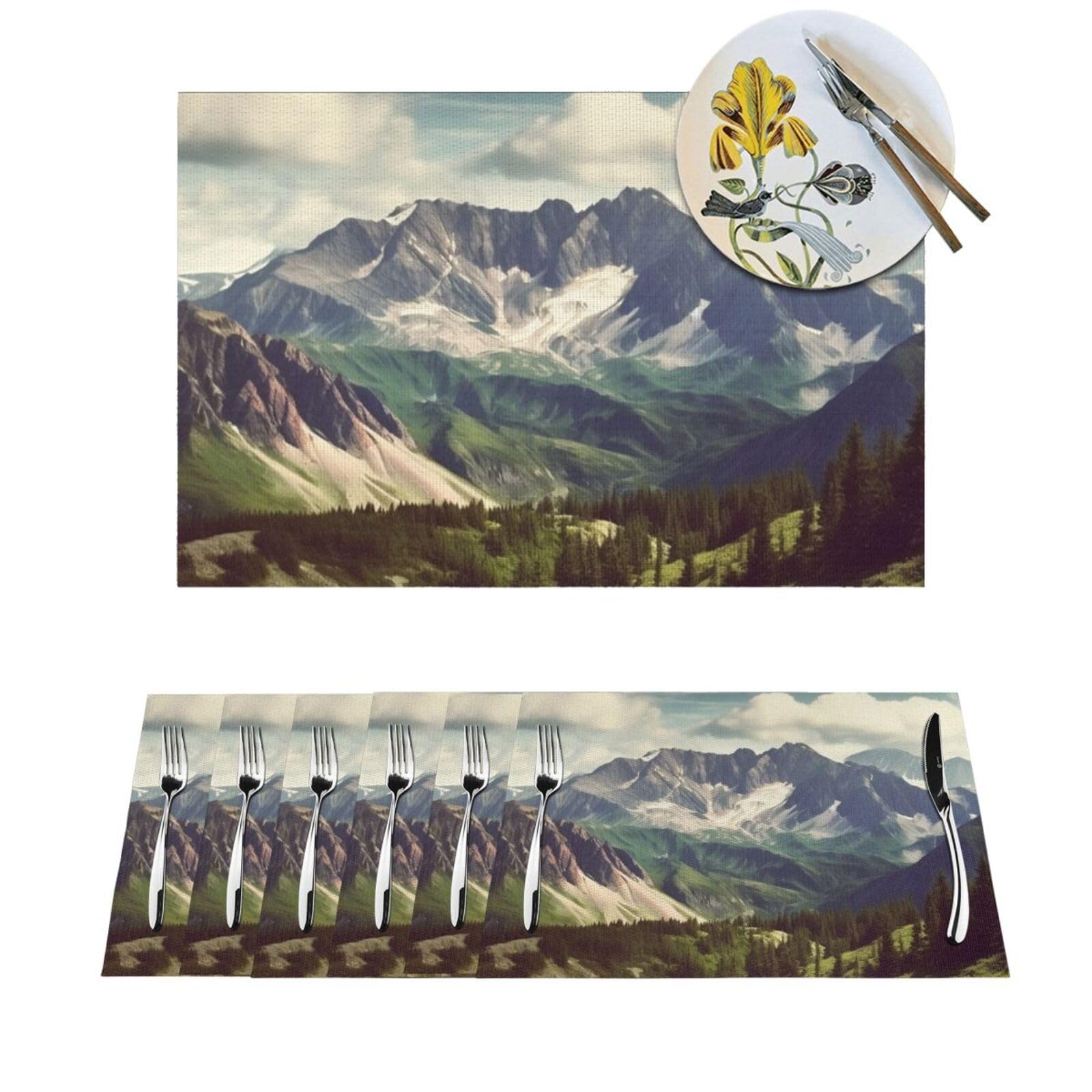 Sets de table lavables pour éliminer les taches de cuisine et protéger des plats chauds