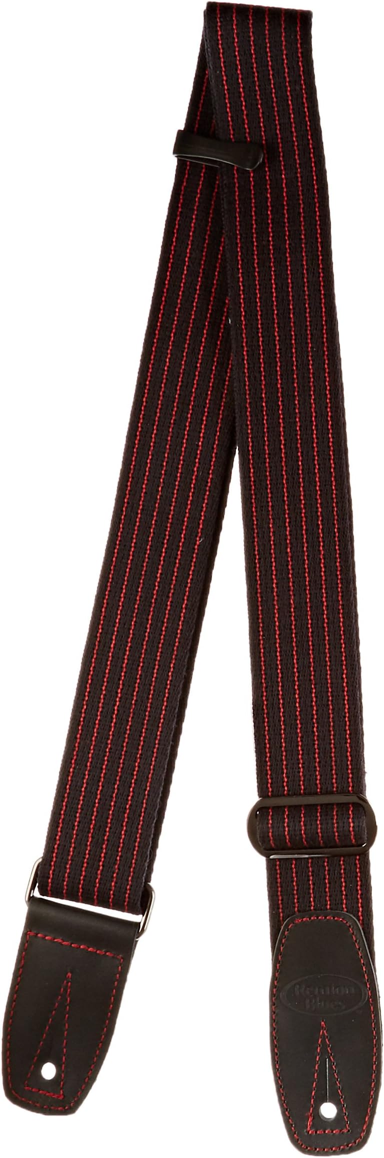 Reunion Blues Pinstripe Merino Wool Guitar Strap, Red