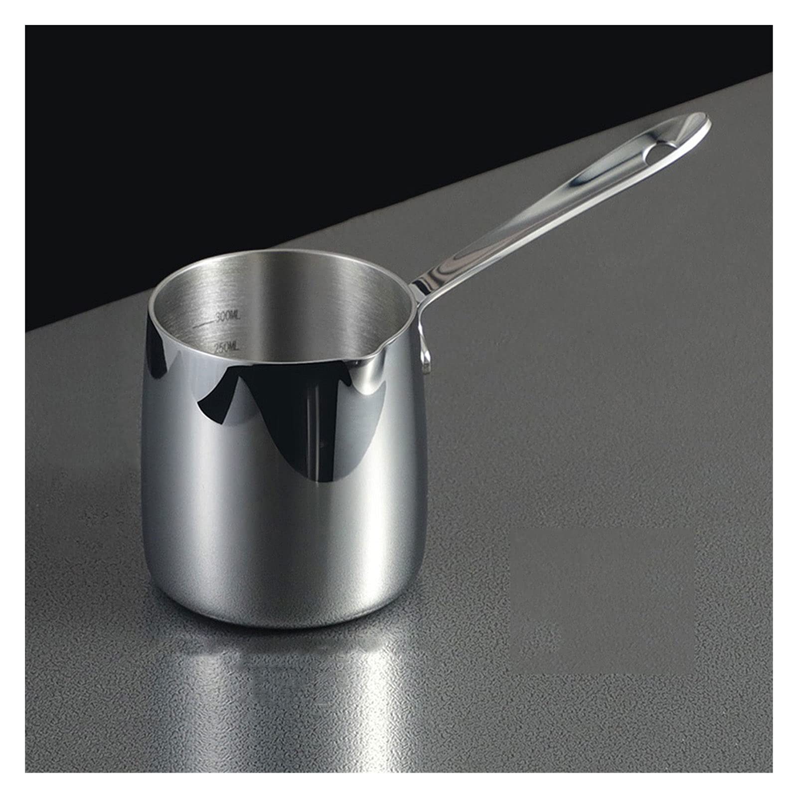 Sauciere Sauciere Milchkugel Edelstahl Pitcher von Kaffee- und Tee KÜCHE SAVY BOOT Milchwärmer und Weintopf for Home Geschenk Restaurant 400ml Schöpfkelle Gießen (Size : S)