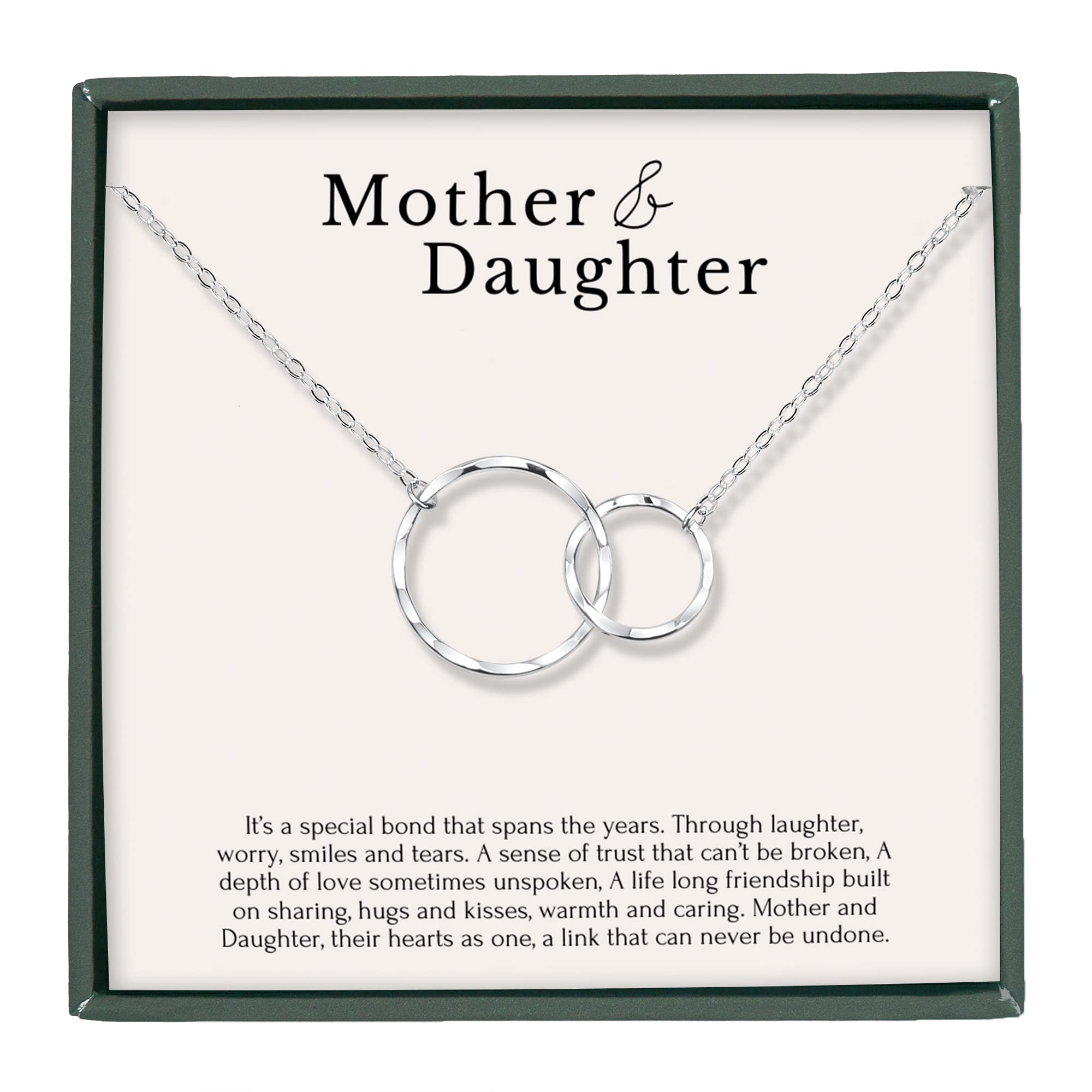 HOPE LOVE SHINE Mom Gift from Daughter - Sentimental, Meaningful Mother and Daughter Necklace, Jewelry, 14k Gold Plated Sterling Silver