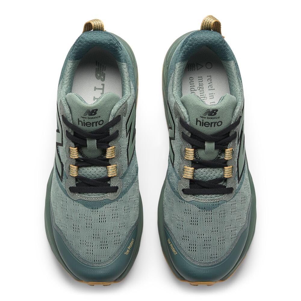 New Balance Fresh Foam X Hierro V9 Herren, Dark Juniper/Black/Dried Apricot, 11.5 X-Wide – Ansicht 5