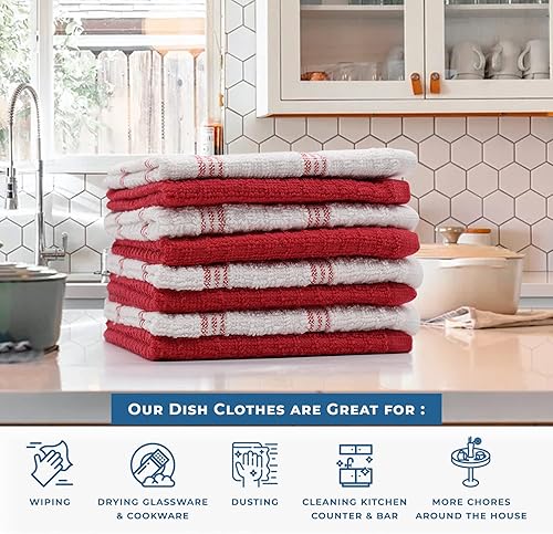 Miniatura 5 de DAN RIVER Paños de cocina  Toallas de cocina 100% algodón  Paños de cocina para cocina  Toallas de secado de platos  Ropa de cocina para lavar los