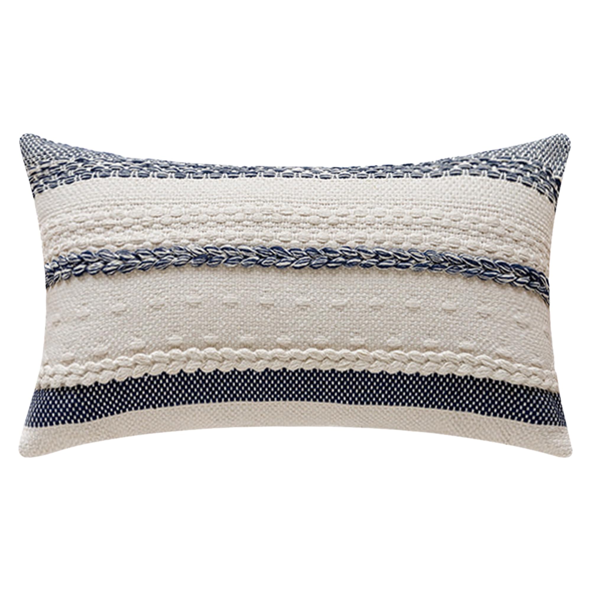 HMETOL Boho Striped Textured Decorative Throw Pillow Covers Cushion Cases