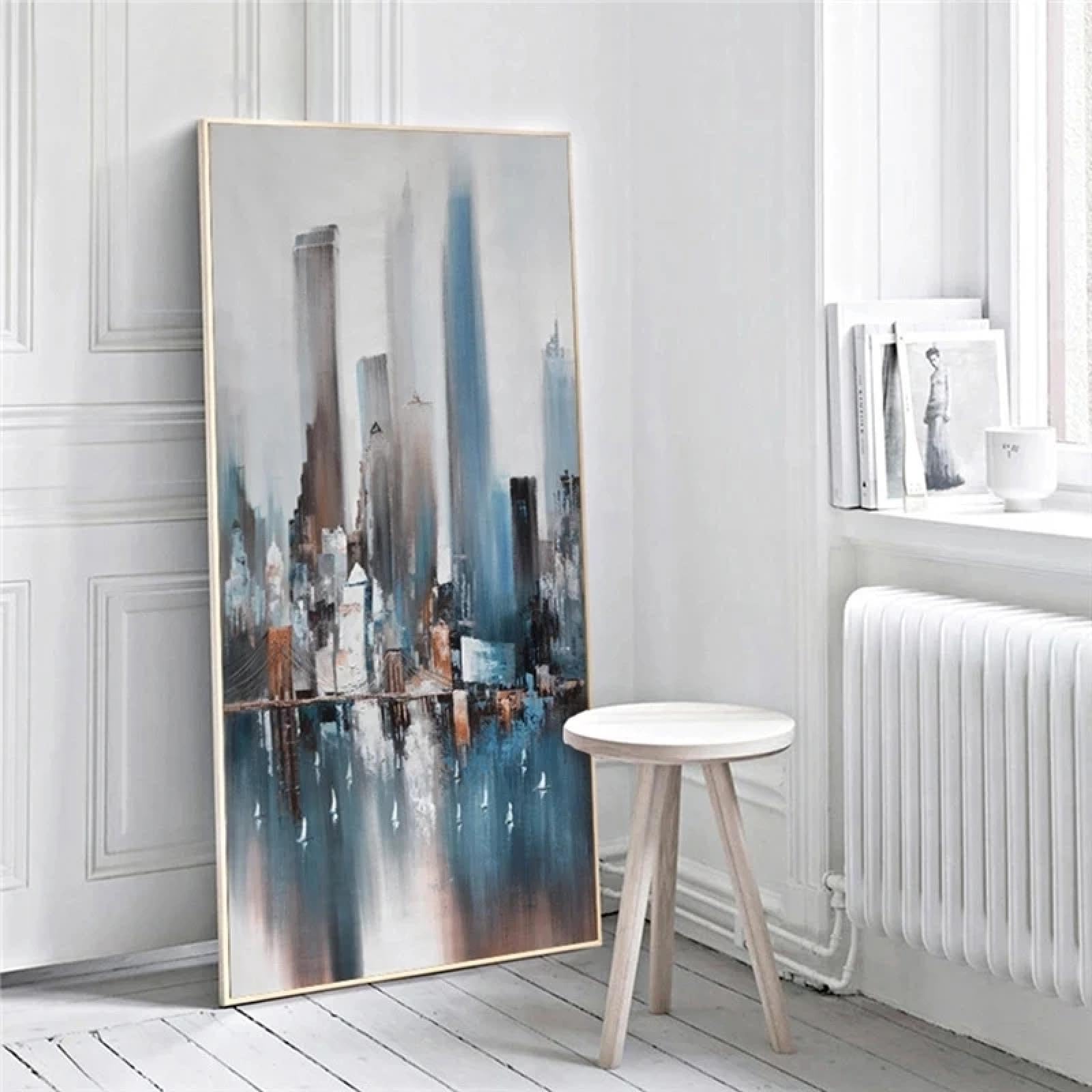 Affiches et impressions de tableaux abstraits bleus sur toile - 8