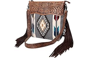 Cross Body Hand Tooled Saddle Blanket Genuine American Darling Purse