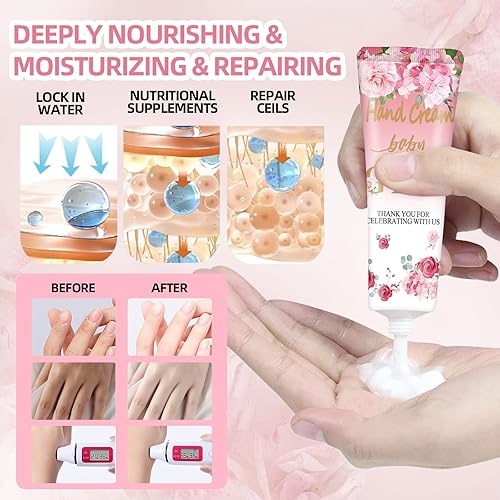 Miniatura 4 de Regalos multiusos para fiestas de baby shower, paquete de 40 juegos de crema de manos, regalos de boda y agradecimiento para invitados