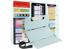 Nursing Clipboard with Nursing and Medical Cheat Sheets