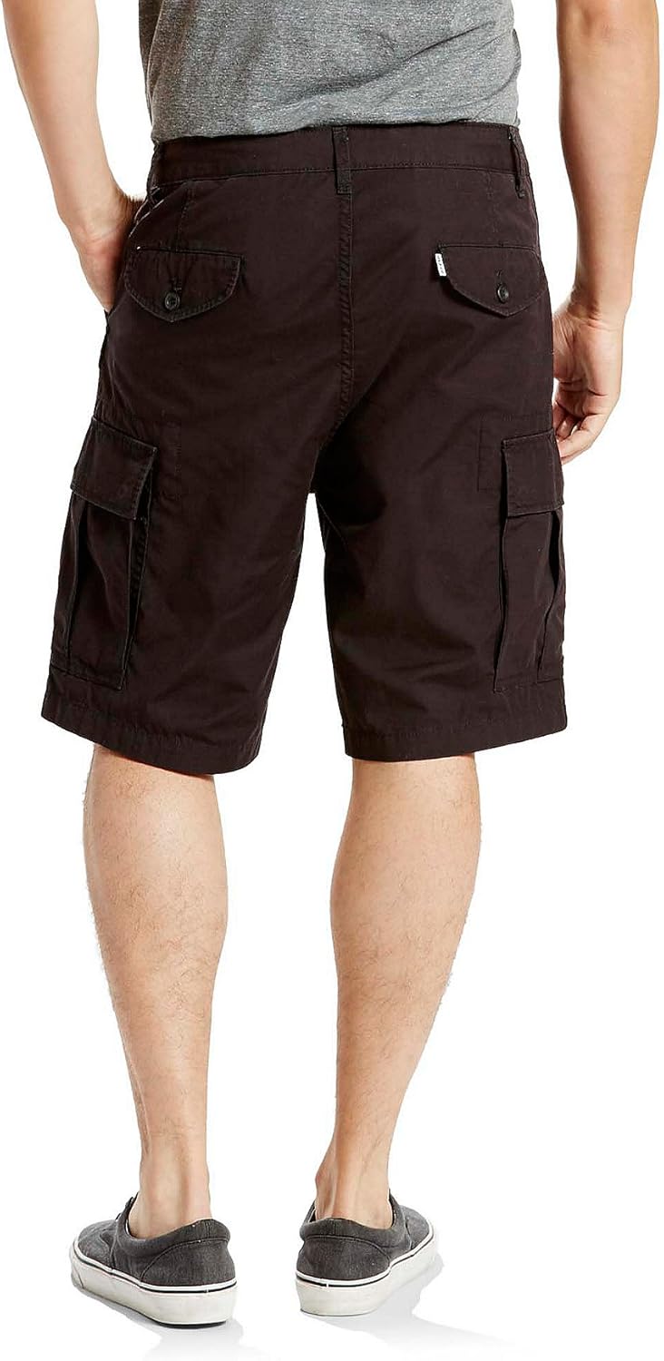 Levi's Men's Carrier Cargo Shorts (Also Available in Big & Tall) Standard 28 Black Ripstop