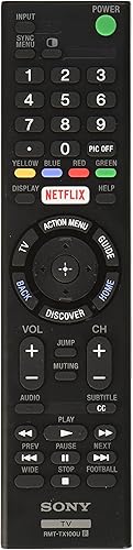 Sony, RMT-TX100U, control remoto original para Smart TV, LED, con Netflix