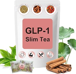 GLP-1 Detox Tea，7 Carefully Selected Plant-Based Ingredients to Complement Balanced Eating Habits,Yerba Mate, Cinnamon, Gardenia & More, No Sugar or Artificial Additives–30Tea Bags (1 Pack)