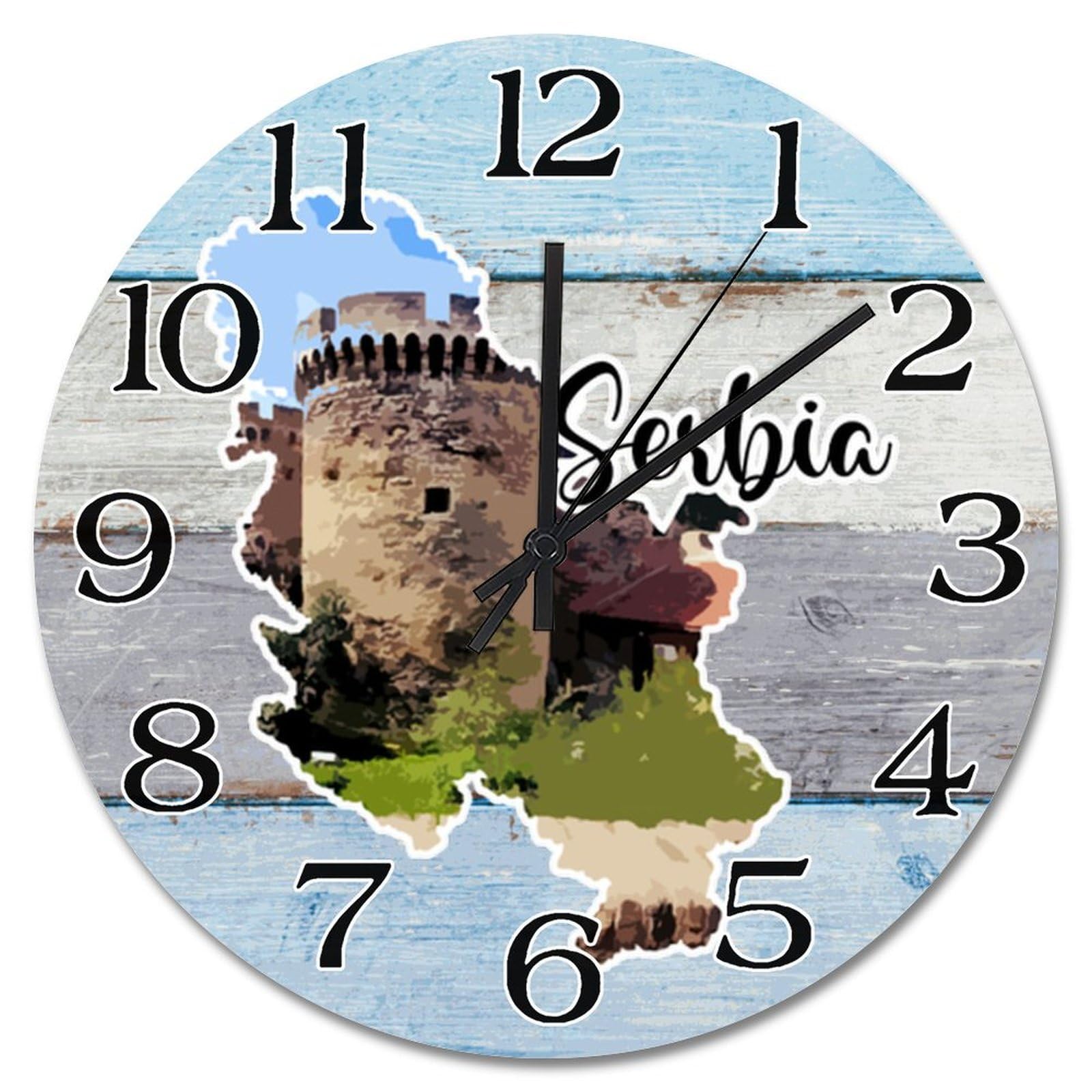 Horloge murale Serbie sans bruit pour retrouver le sommeil