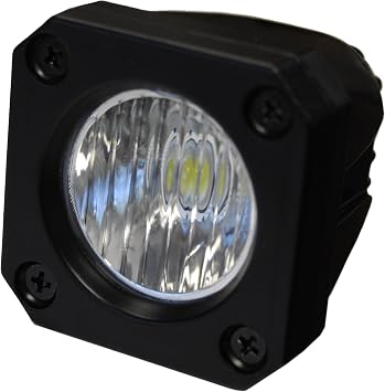 Jammy 14110 Series LED 10 Watt Work Light Pod, 2"x2" 800 Lumen Off Road UTV Lamp Hyrid Flood Beam
