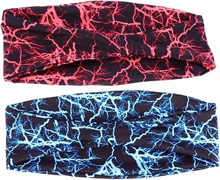 2Pcs sports headband hairband for men mens hairband men's tie makeup hair hoop hair bands men beauty facial headband multi-function sweat headband head band elastic sweat headband INOOMP