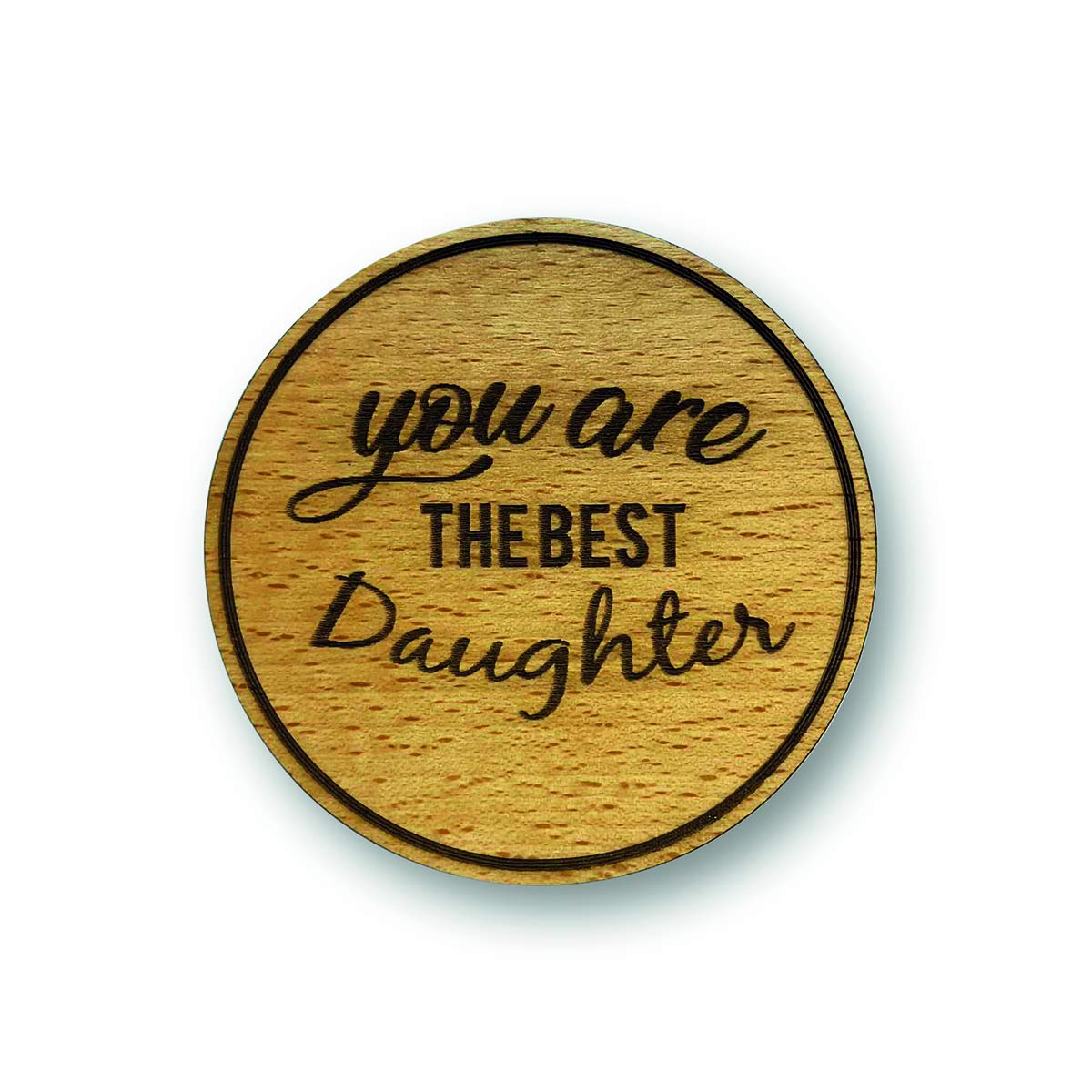 Engraved House 8052530620502 Coaster, Wood