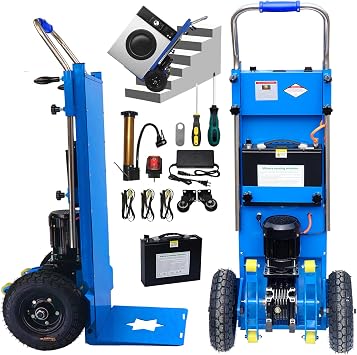 Electric Stair Climbing Dolly, Heavy Duty Cart 900lbs Capacity 1500W Hand Truck with Tool Bag|Foldable Design for Moving Furniture Appliance&WarehouseSeller Pays Tariff