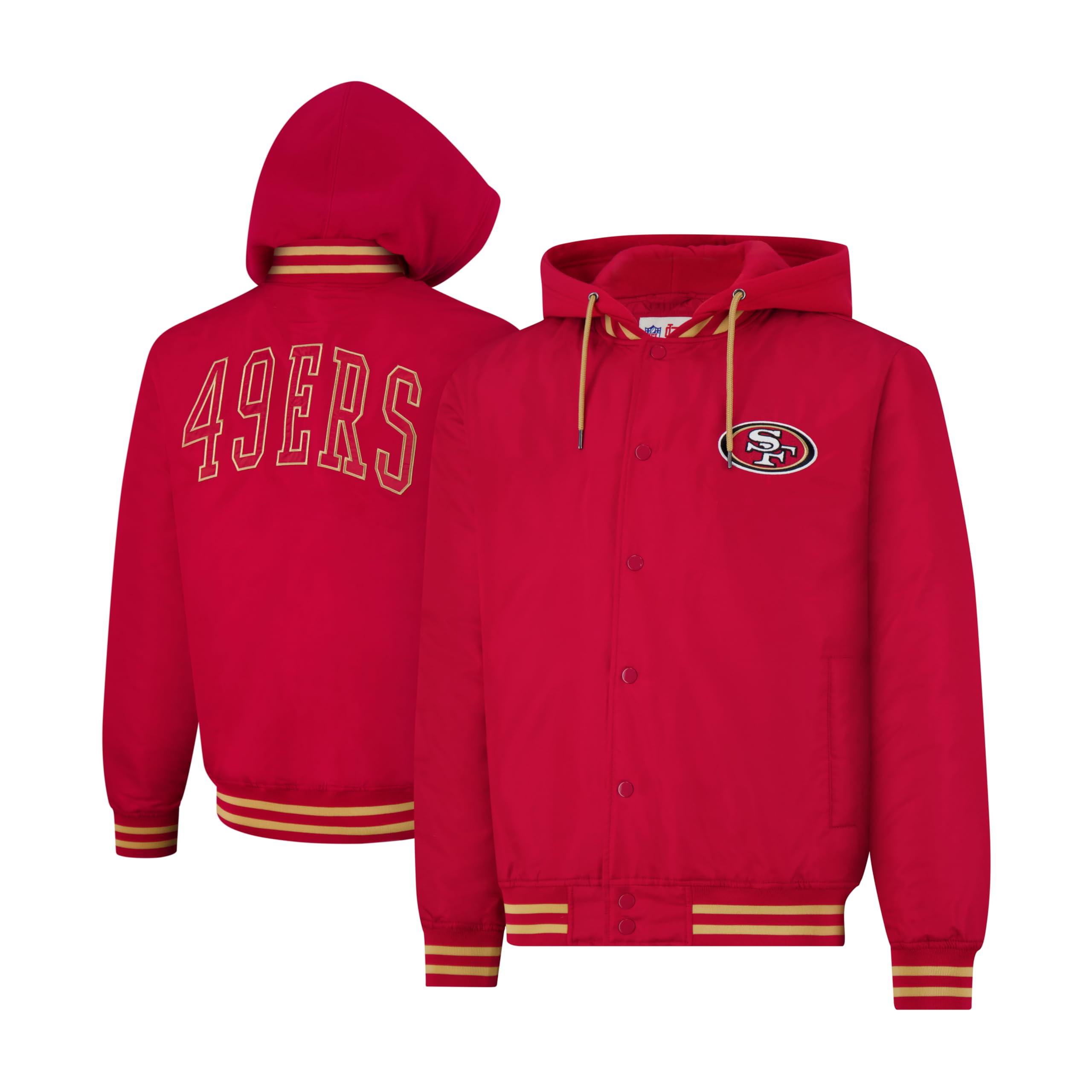 Amazon.com : Ultra Game Adults NFL Official Hooded Bomber Satin