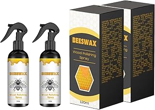 2 Pack Beeswax Spray Furniture Polish and Cleansing, Natural Beeswax Spray for Wood Furniture Floors - Original Beeswax Spray Cleansing for Living Rooms and Kitchens