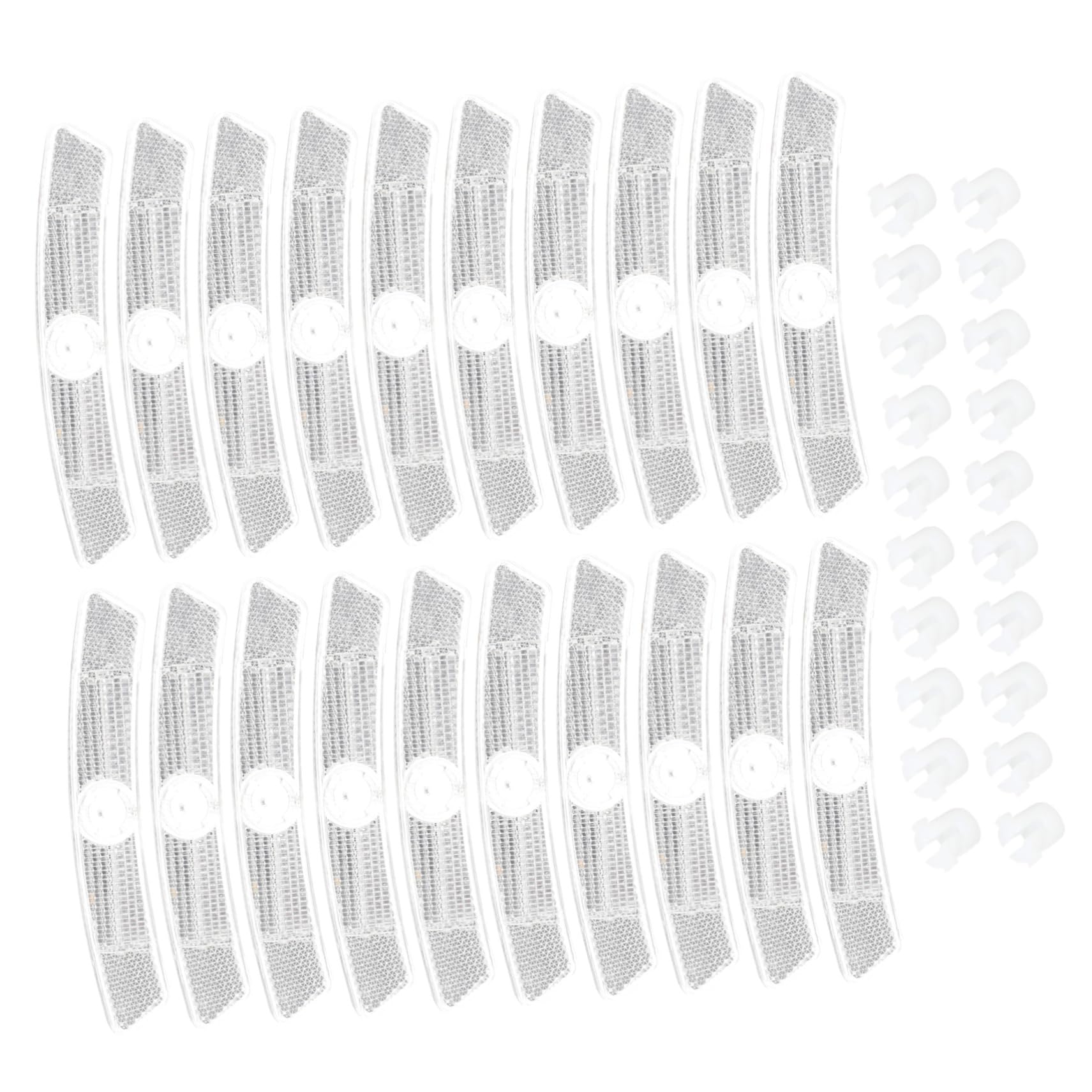 HANABASS 20Pcs Compact Bike Reflectors Reflective Signs for Spoke Accessories High Visibility Convenient Night Use for Bicycles Lightweight and Easy to Install
