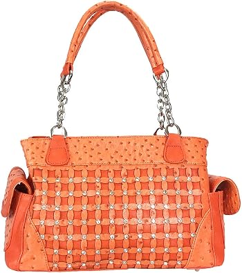 Diamond Flower Studded Rhinestone Concealed and Carry Purse