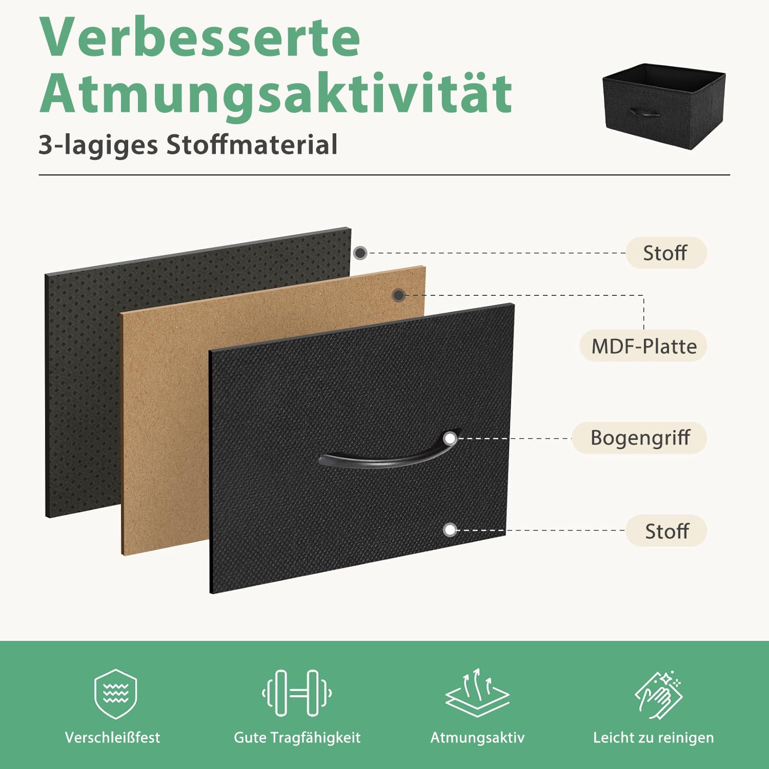 DUMOS Commode Met Laden Multifunctioneel Geschikt Voor Slaapkamer Borst Of Drawers 5 Laden Stoffen Stabiel Stalen Frame Ideaal Woonkamer Vintage Bruin 751842882