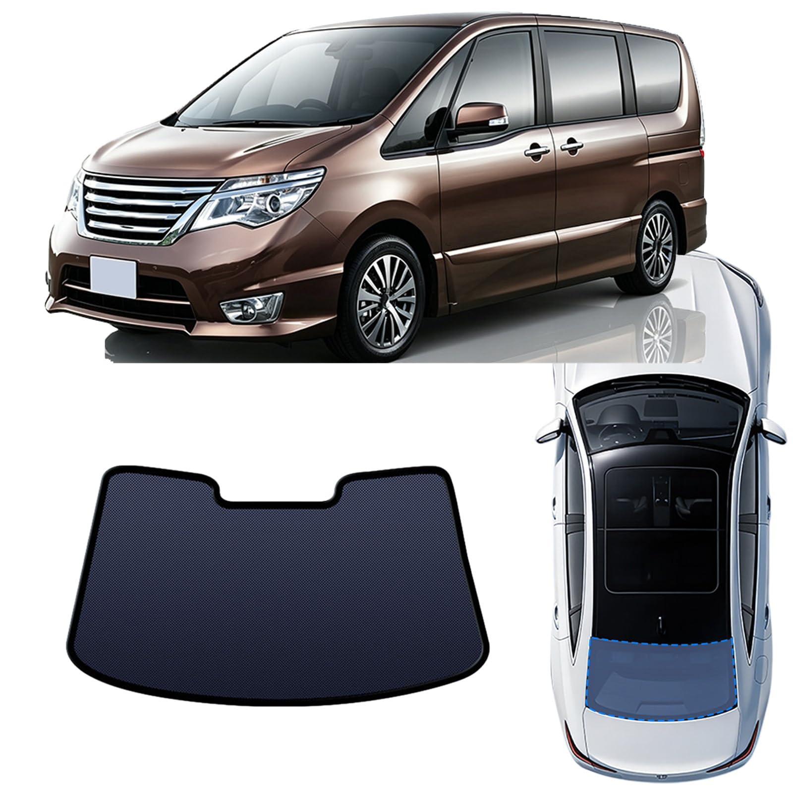 Pare soleil Nissan Serena 2010-2016 rideaux magnétiques auto