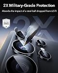 ESR for Samsung Galaxy S26 Ultra Camera Lens Protector, Individual Lens Protectors, 9H+ Tempered Glass with Aluminum Edging, Ultra-Thin Case Friendly, 1 Set, Black